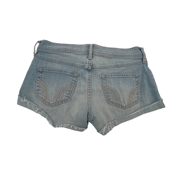 Hollister Cuffed Raw Hem Denim Jean Shorts Size 24 Women’s - Picture 3 of 10